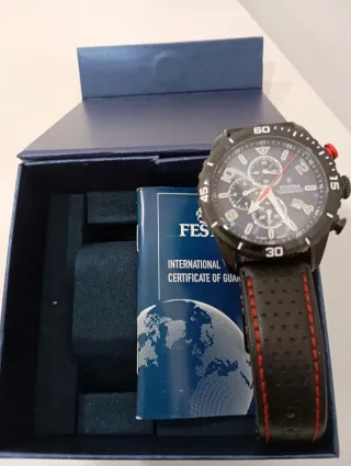 Reloj Festina Cronógrafo Negro y Azul