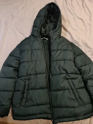 Chaqueta acolchada verde Mango