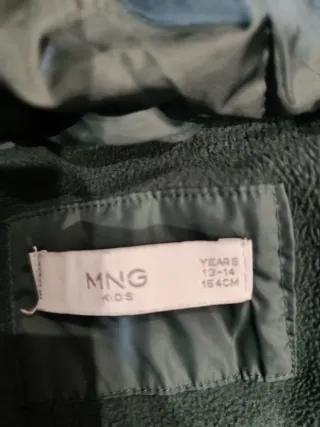 Chaqueta acolchada verde Mango