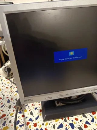 Monitor BenQ 15 Argento/Nero LCD Vintage