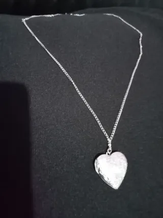 Collar Corazón Abierto Cadena 65cm