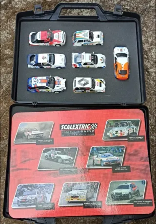 Maletín Scalextric con coches Carlos Sainz