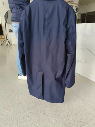 Gabardina hombre azul