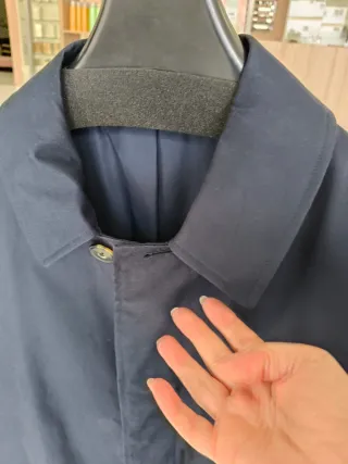 Gabardina hombre azul