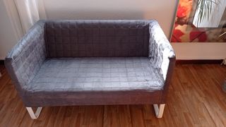 Sofá Sillón Tela Gris