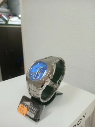 Reloj Lotus Hombre Azul y Plateado