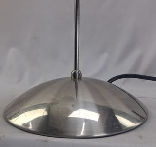 Lámpara sobremesa moderna cromo cristal