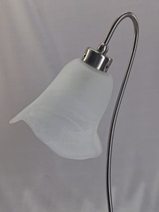 Lámpara sobremesa moderna cromo cristal