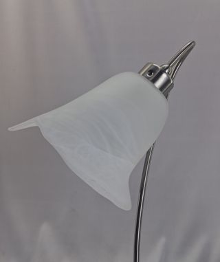 Lámpara sobremesa moderna cromo cristal