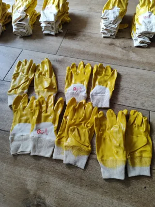 5 Pares Guantes Trabajo Amarillos nuevo a estrenar