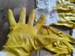 5 Pares Guantes Trabajo Amarillos nuevo a estrenar