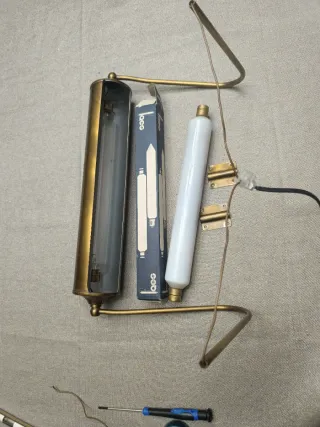 Aplique para cuadros dorado y blanco Medidas 41,27