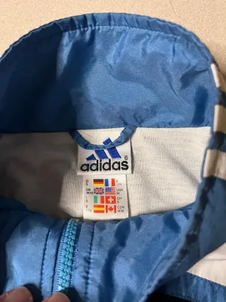 Vintage 90s Adidas Colorblock Windbreaker Jacket
