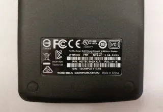 Disco Duro Externo Toshiba 2TB 2.5 1071 horas uso