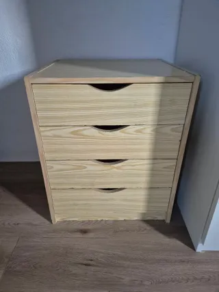 Cajonera de madera 4 cajones