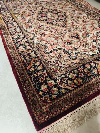 Tappeto Persiano Ghom 100% Seta 125x85 cm