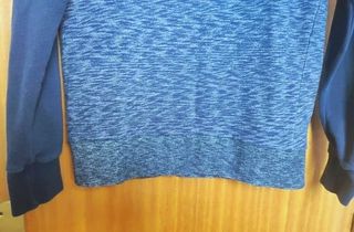 Sudadera Cremallera H&M Azul Jaspeado Talla 170