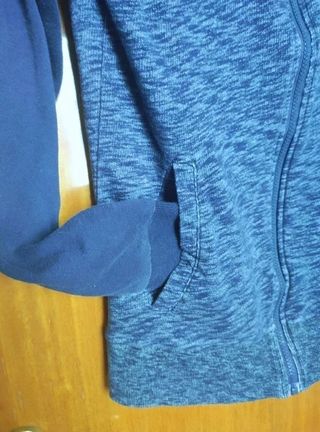 Sudadera Cremallera H&M Azul Jaspeado Talla 170