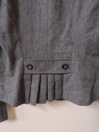 Blazer Orsay Grigio Dettagli Ecopelle