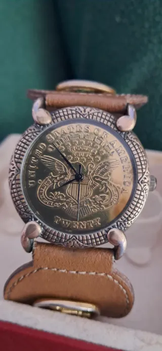 Reloj Vintage Moneda Americana Twenty