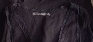 Chaleco/Top Zara Negro Talla S