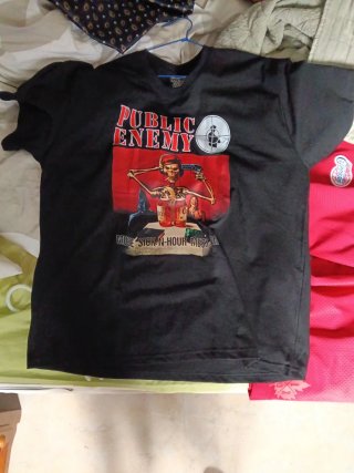 Camiseta esqueleto Public Enemy Hop Hop  XXL y XL