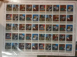 Foglietto Campagna Antitubercolare 1989