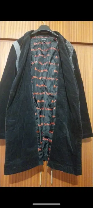 Abrigo Desigual Negro Talla 40