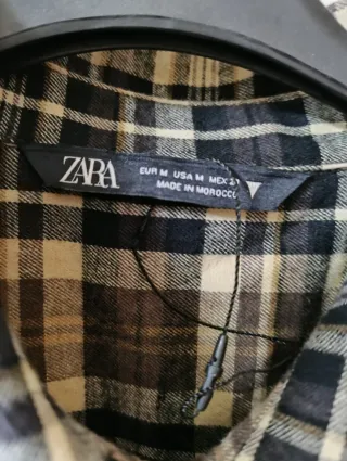 Vestito chemisier Zara quadri lungo - Taglia M