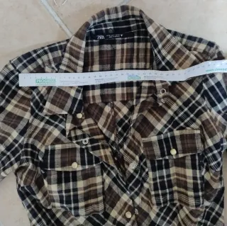 Vestito chemisier Zara quadri lungo - Taglia M