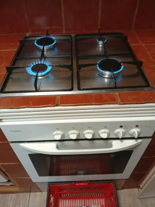 Cocina de gas Aspes con horno eléctrico perfecto f
