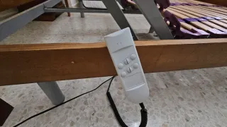 Cama articulada eléctrica madera.