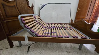 Cama articulada eléctrica madera.