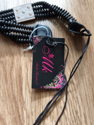 Cinturón artesanal multihilos negro