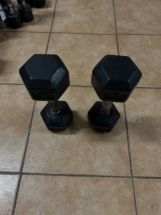 Manubri esagonali da 5 kg (coppia) COME NUOVI