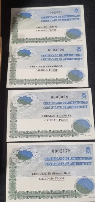 Astuccio Monete Borbone in Argento PROOF