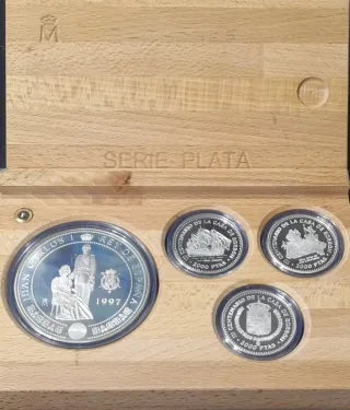 Astuccio Monete Borbone in Argento PROOF