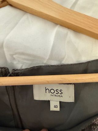 Vestido fiesta Hoss Intropia plateado