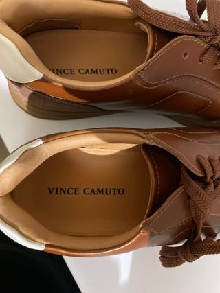 Zapatillas de cuero marrón