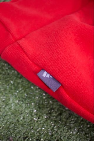 Adidas Hoodie Red Vintage Fit Classic Logo 90's