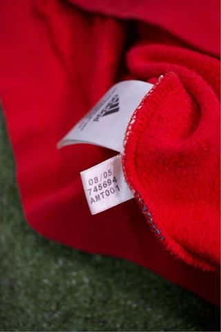 Adidas Hoodie Red Vintage Fit Classic Logo 90's