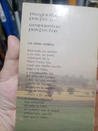 Preguntas perfectas/respuestas perfectas