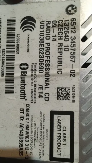 Radio CD Mini R56, R55, R54 Y COUNTRYMAN R60. R61