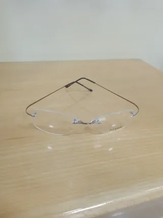 2 Monturas Gafas Titanio al Aire Plata