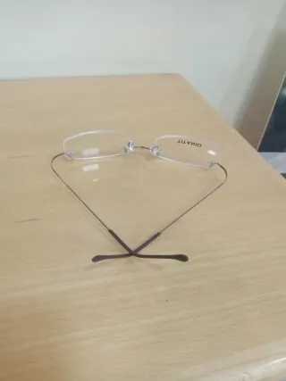 2 Monturas Gafas Titanio al Aire Plata