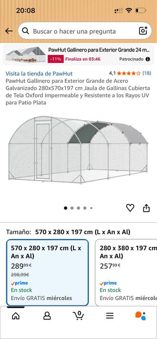 Gallinero PawHut 600x300x190 cm - Para Restaurar