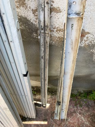 Reja de tijera doble hoja