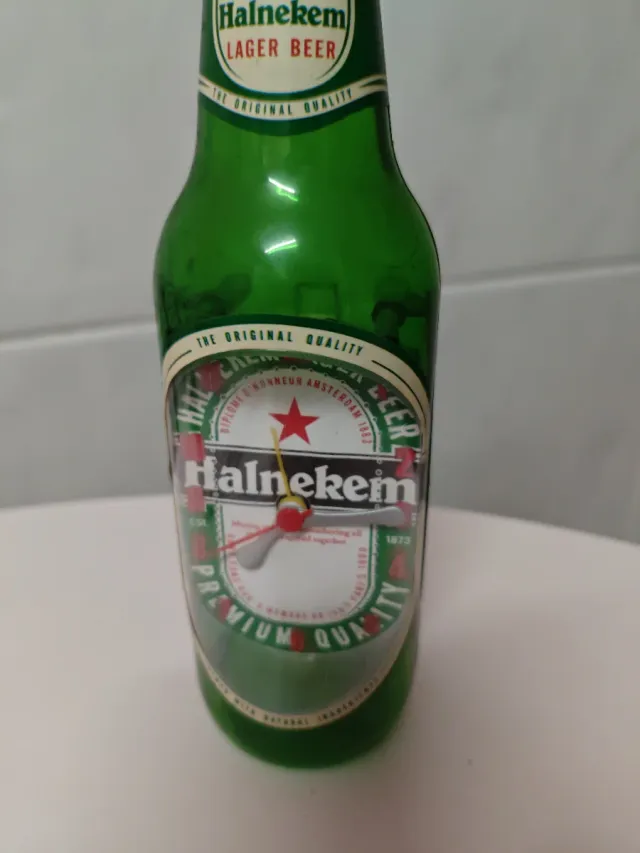 Botella Reloj Heineken