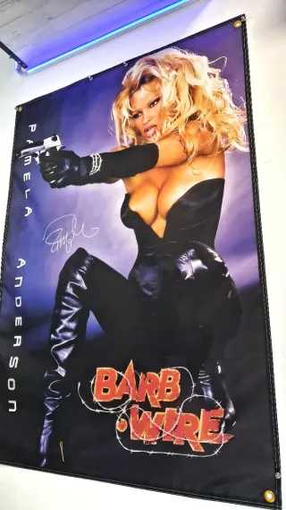 Bandera XXL Pamela Anderson Barb Wire poster flag