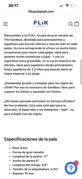 Pala Pickleball FLIK PLUS BODY HELIX